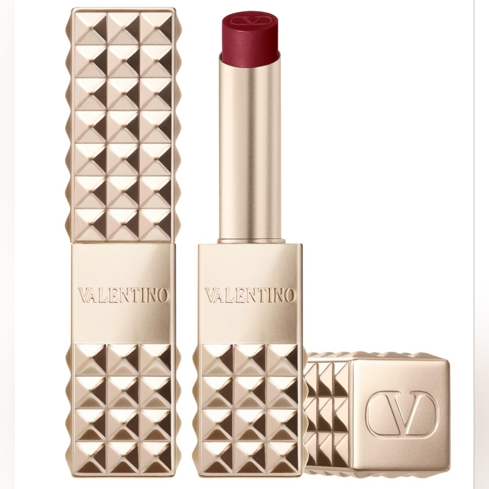 VALENTINO SPIKE VALENTINO BUTTERY MATTE LIP COLOR 508R IT'S VALENTINO BABY.